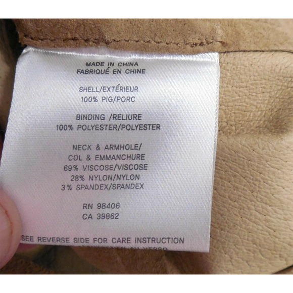 New Theory‎ Ihaya Chestnut Classic Suede Dress sz 0 $715rt - Picture 5 of 5